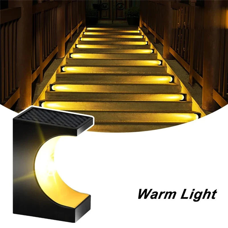 Solar Stair Lights Outdoor IP65 Waterproof Garden Decor