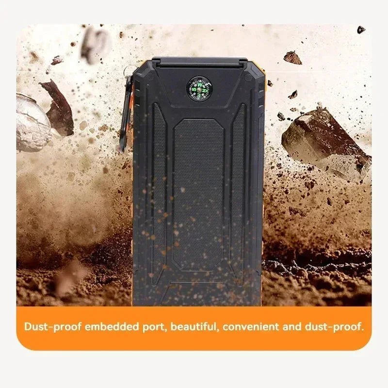 Solar Power Bank - 200000mAh Fast Charging Portable Charger