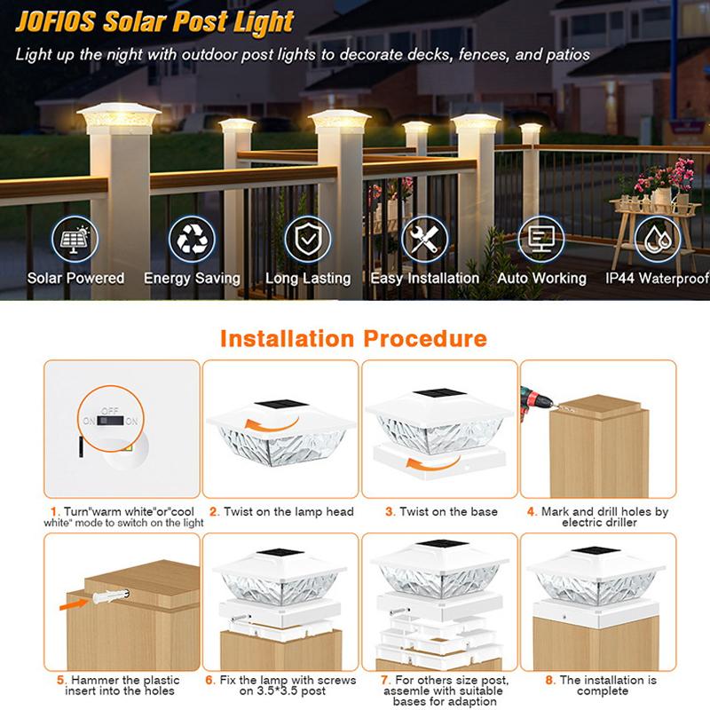 Solar Post Lights: Waterproof Deck & Fence Lighting