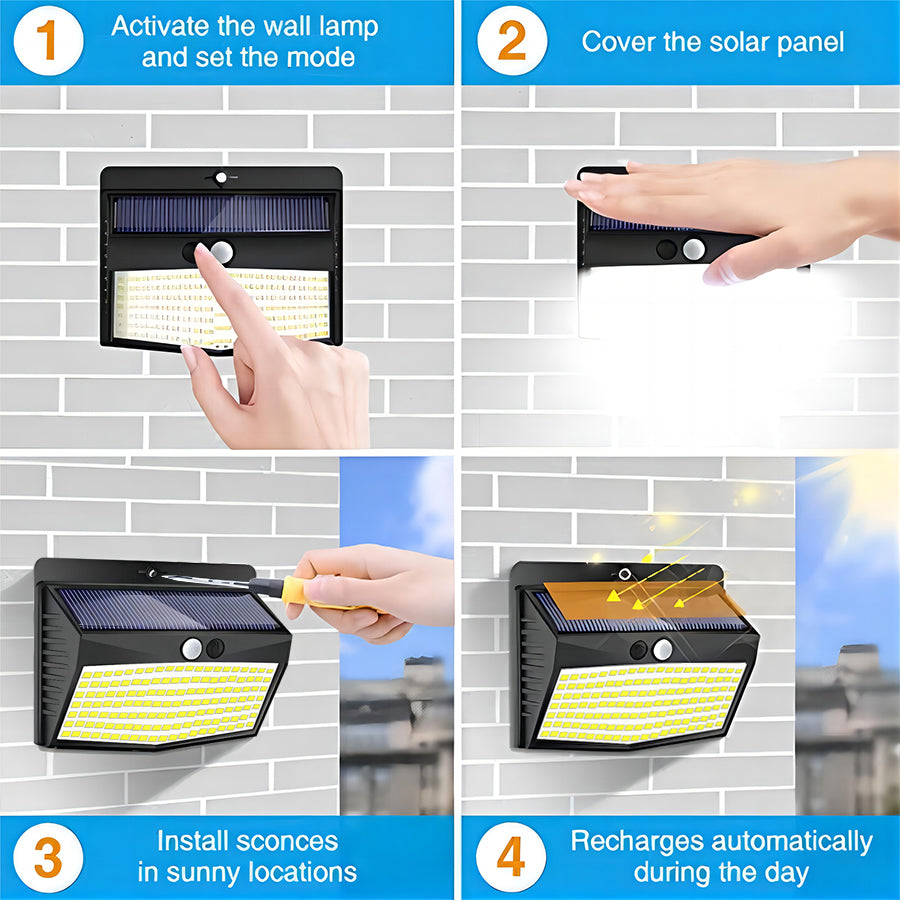 LED Solar Light Outdoor Waterproof Garden Security
