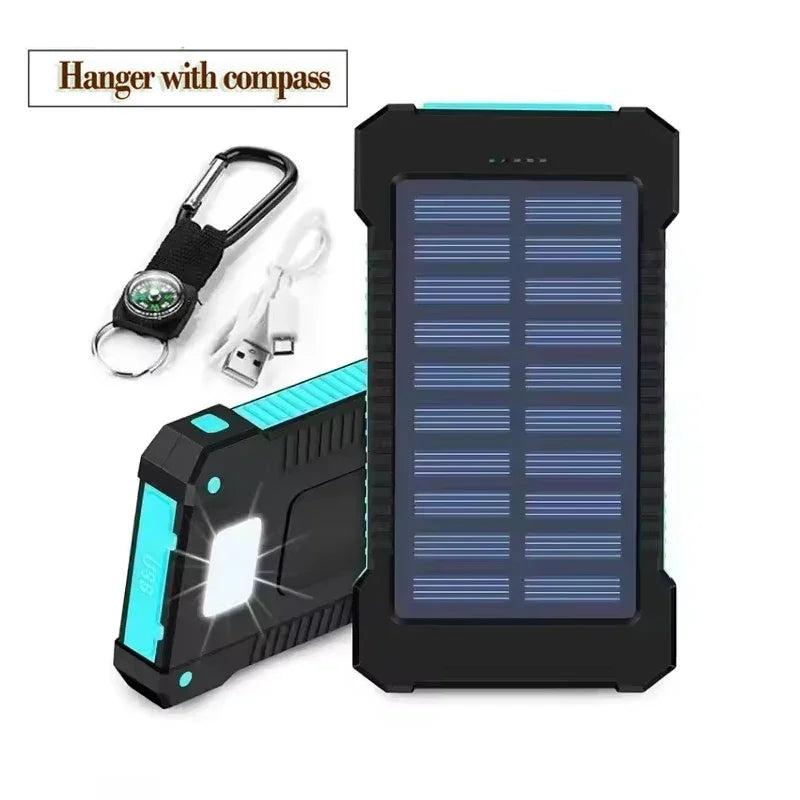 Solar Power Bank - 200000mAh Fast Charging Portable Charger