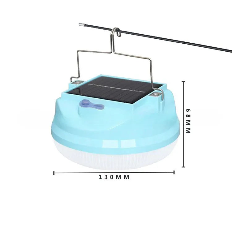 Solar LED Camping Light: Magnetic Base, 3 Modes, Quick Hook