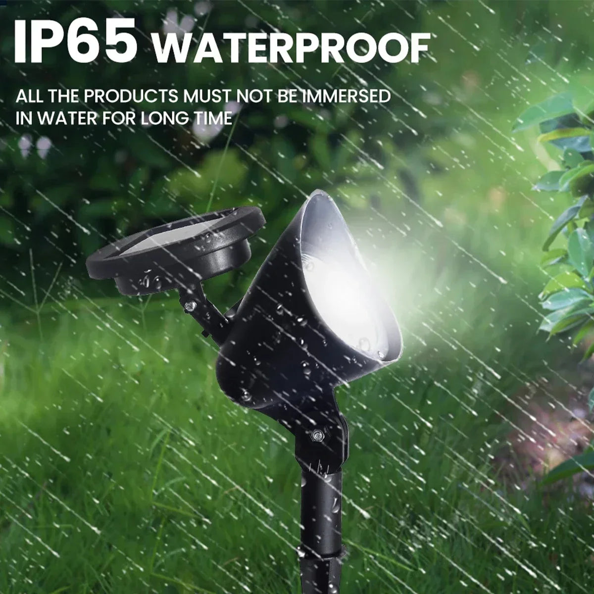Solar LED Spotlight Outdoor - IP65 Waterproof Garden Lights