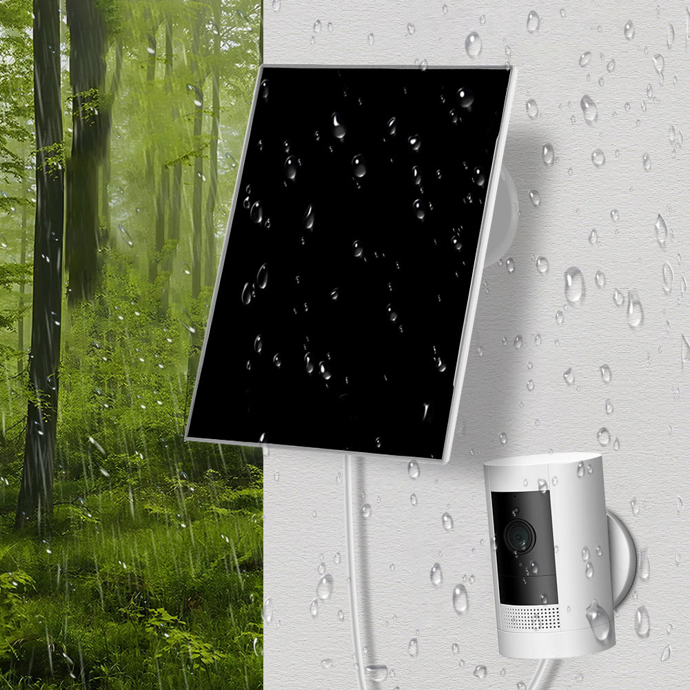 3W 6V Solar Charger for Ring Cam - Adjustable Wall Mount