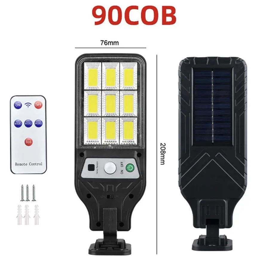 1000W Solar LED Lights: Motion Sensor, Waterproof, 3 Modes