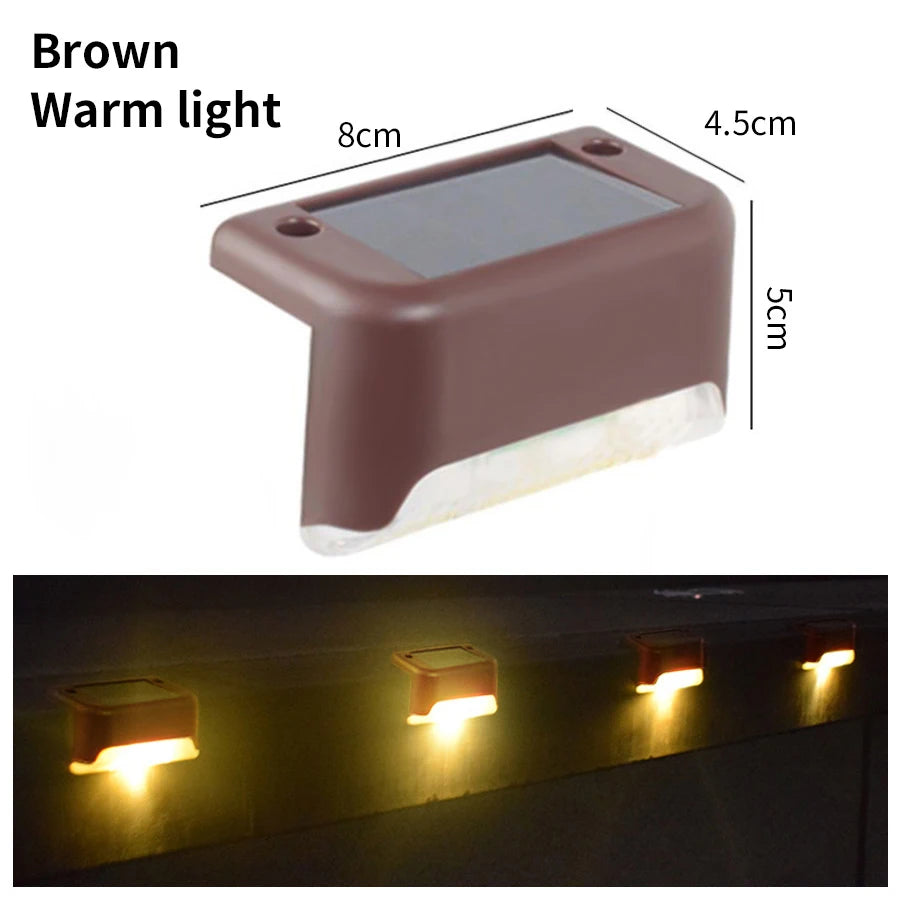 Solar Stair Lights - Outdoor Waterproof LED Stair Fence