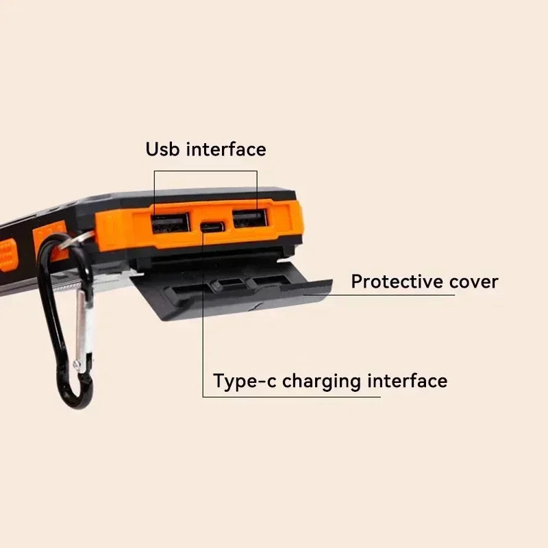 Solar Power Bank - 200000mAh Fast Charging Portable Charger