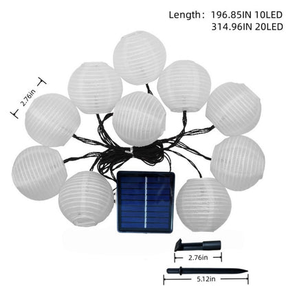 Solar Lantern String Lights - 8 Modes for Garden & Party Decor