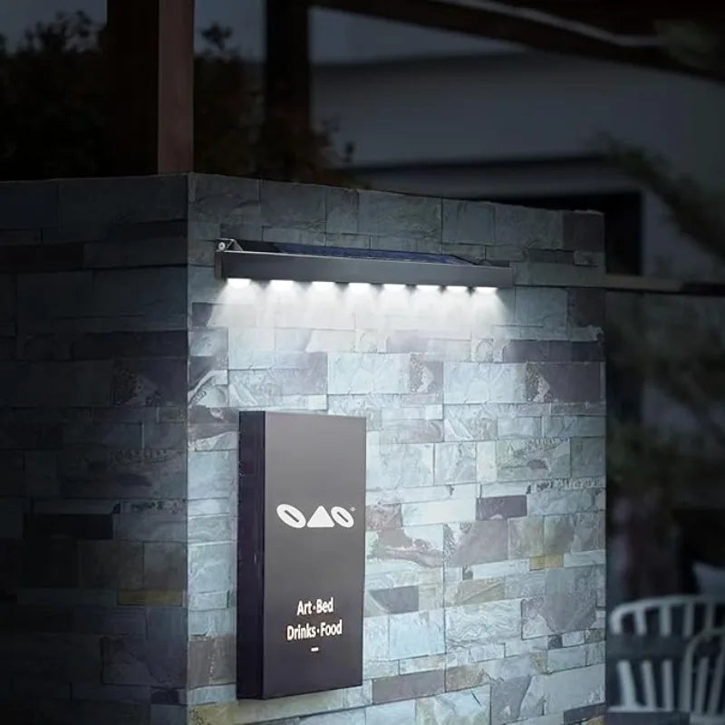 Solar Wall Light Outdoor: 4/8LED Waterproof Courtyard Lamp