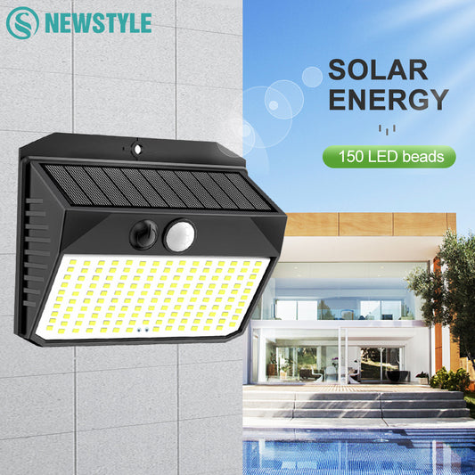 Outdoor Solar Light 150LED Motion Sensor Wall Lamp