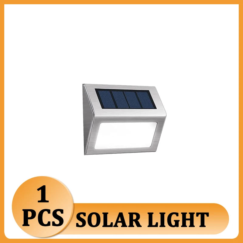 6 Outdoor LED Solar Light: Waterproof Garden Fence Wall Lamps