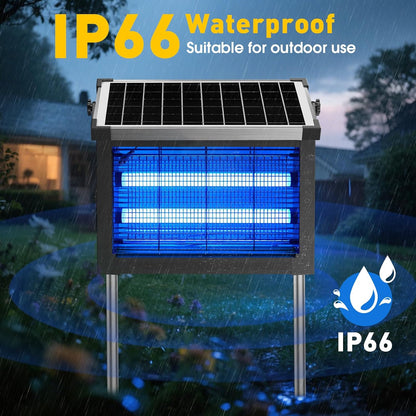 Solar Bug Zapper 16/20/40W - Outdoor Mosquito Trap Waterproof