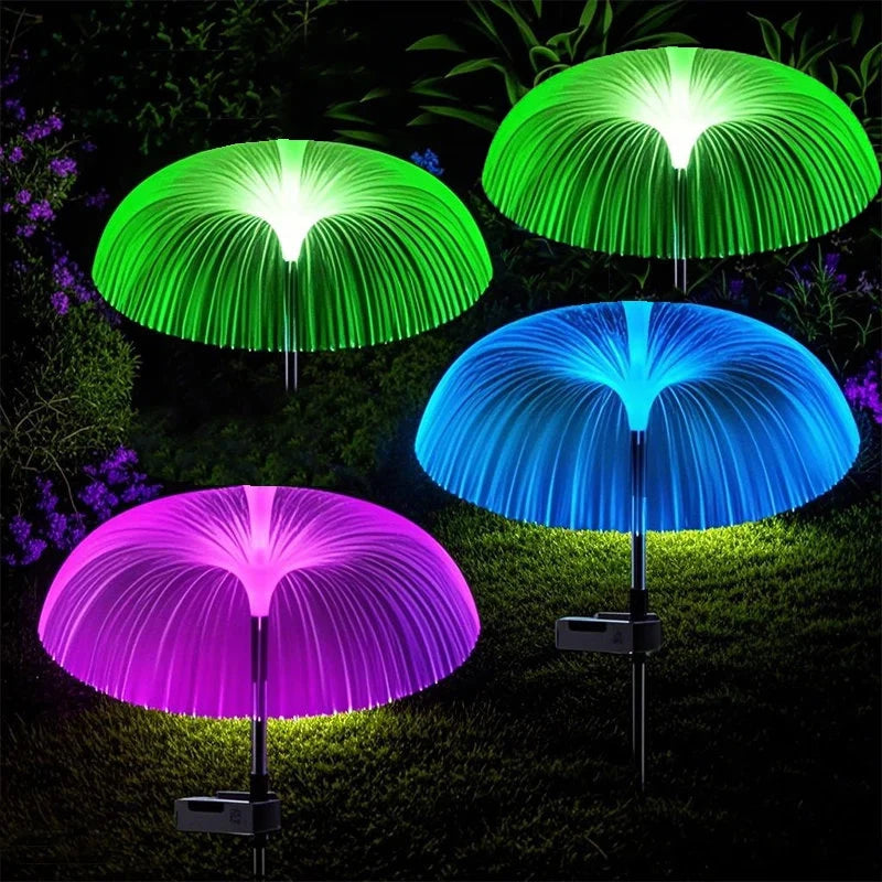 7-Color Jellyfish Solar Lawn Lights: Waterproof Garden Decor