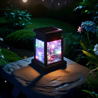 1PC Solar Lantern Outdoor, Waterproof LED Candle Lamp for Garden/Pathway Decor, Warm White Decorative Lighting