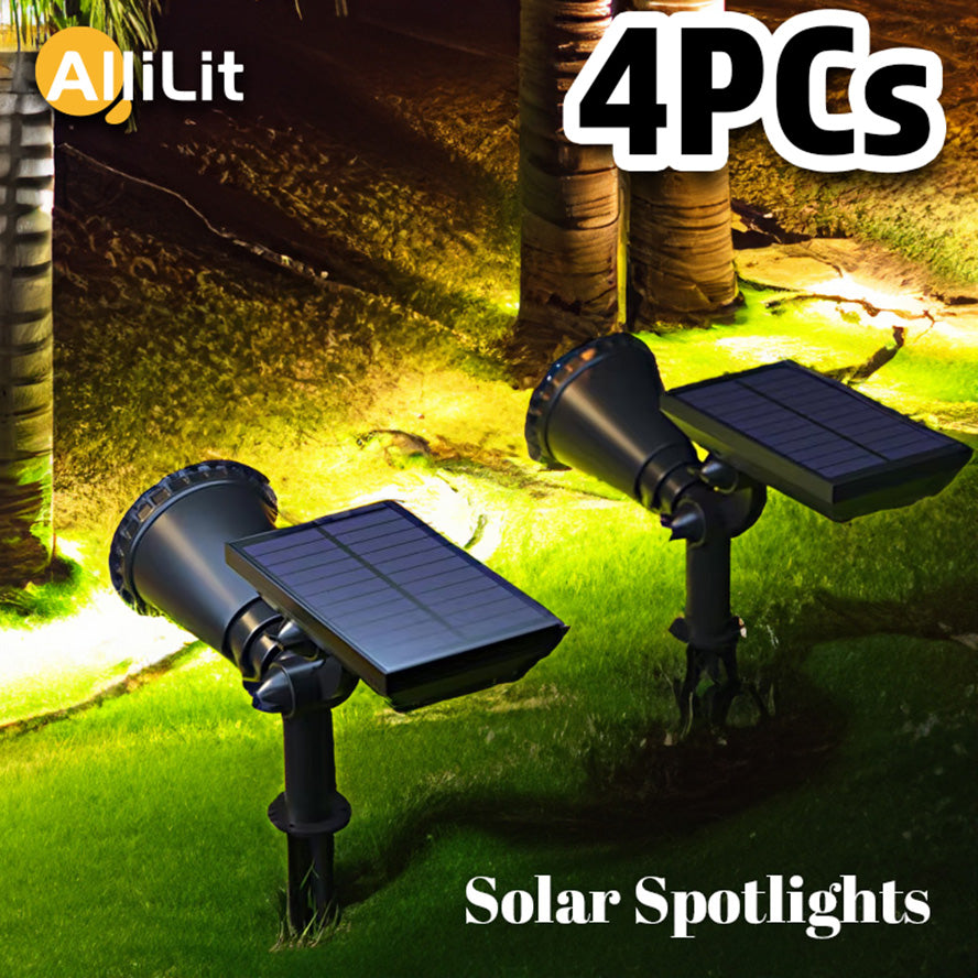 9 LEDs Solar Spotlights - IP65 Waterproof Outdoor Lights