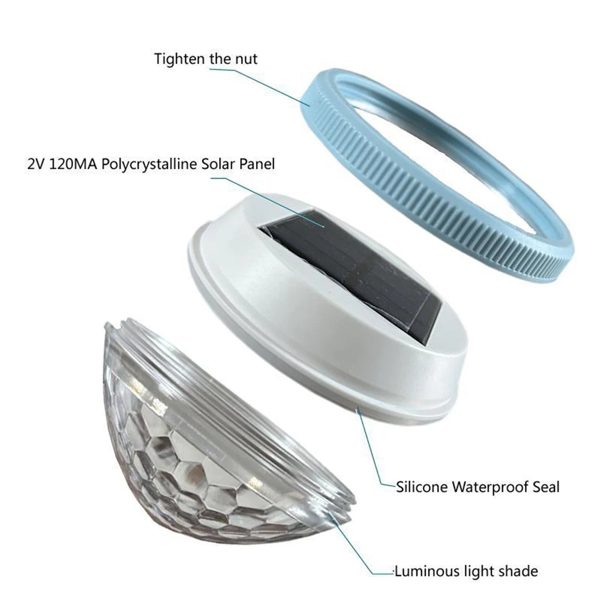 Solar Pool Light: Solar Floating Pool Lights - Waterproof LED Garden Lamps