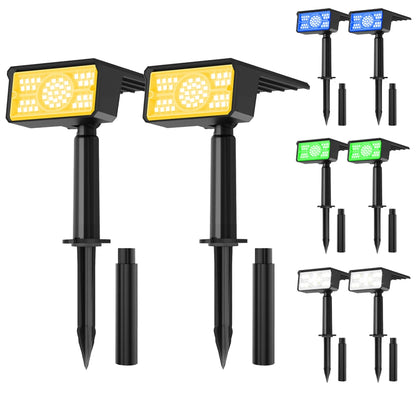 1pc 6000K/3000K/Green/Blue Solar Garden Light Outdoor Solar Spotlight IP65 Waterproof Solar Wall Light Solar Lamp