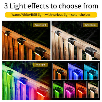 Solar Stair Lights - Outdoor Waterproof LED Stair Fence