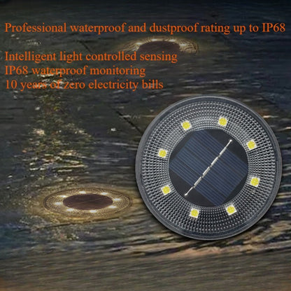 LED Solar Lawn Light IP68 Waterproof Outdoor Garden Decor
