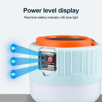 Solar Lanterns Lamp: Waterproof, USB Rechargeable Lantern