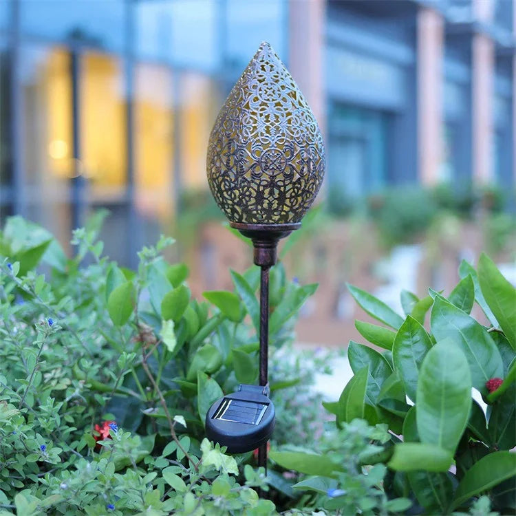 Outdoor Solar Light: Solar Water Drop Light - Waterproof Outdoor Garden Projection
