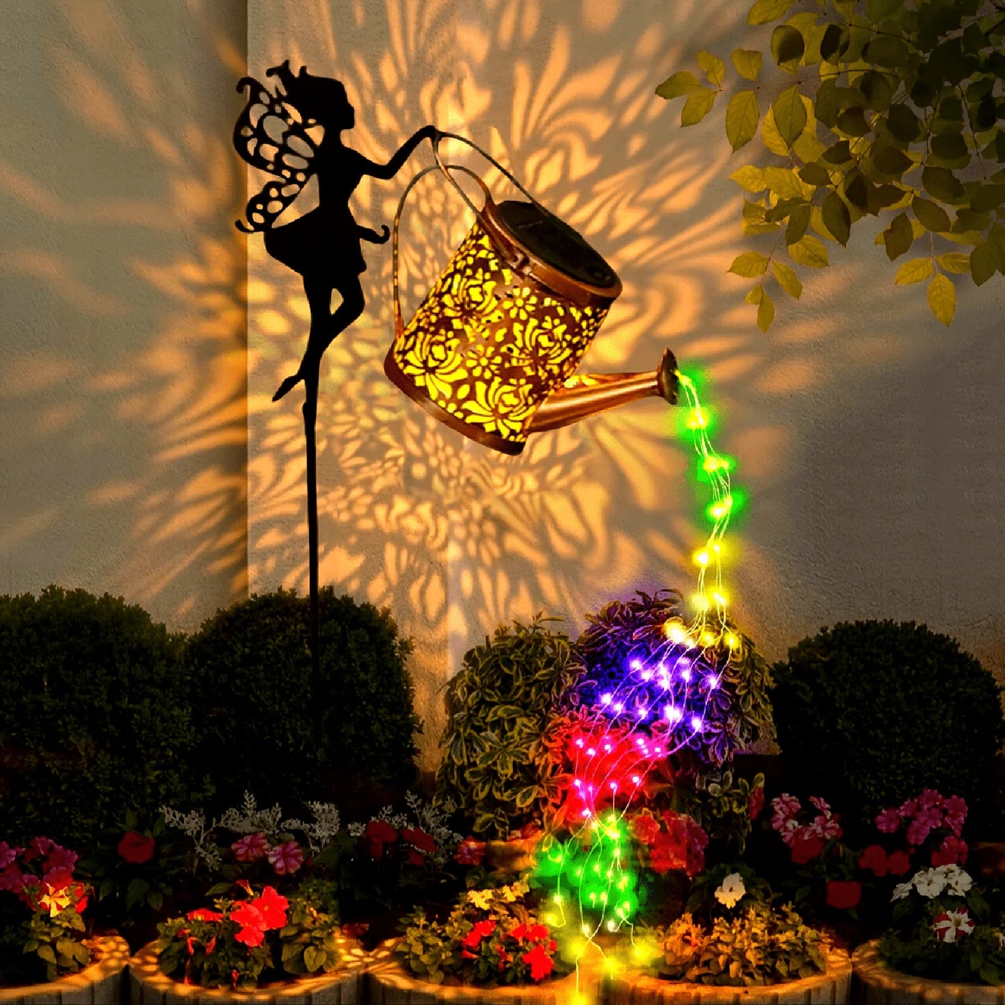 Iron Solar Lantern: Weatherproof Garden Pathway Light