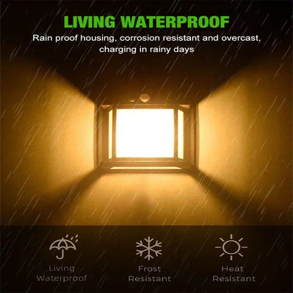 Solar Wall Lights Outdoor: LED Wall Light - Waterproof, Powerful, Sensor-Activated