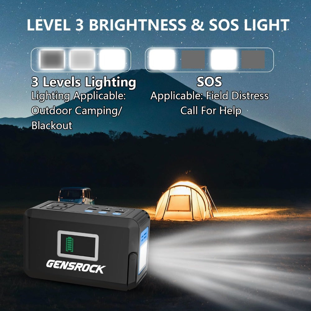 Portable Power Station 120W Solar Generator for Camping