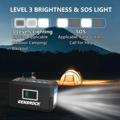 Portable Power Station 120W Solar Generator for Camping