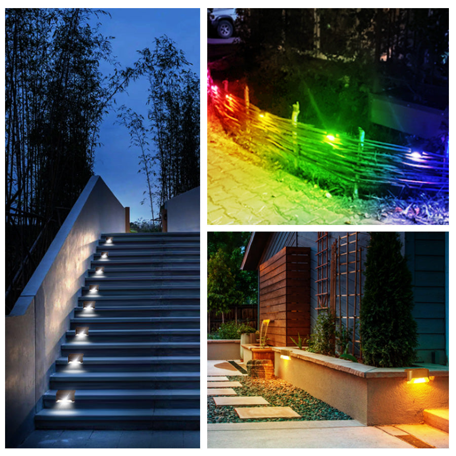 Solar Stair Lights - Outdoor Waterproof LED Stair Fence
