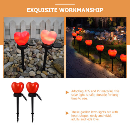 Solar Pathway Lights - 2 Pcs, Waterproof Outdoor Decor