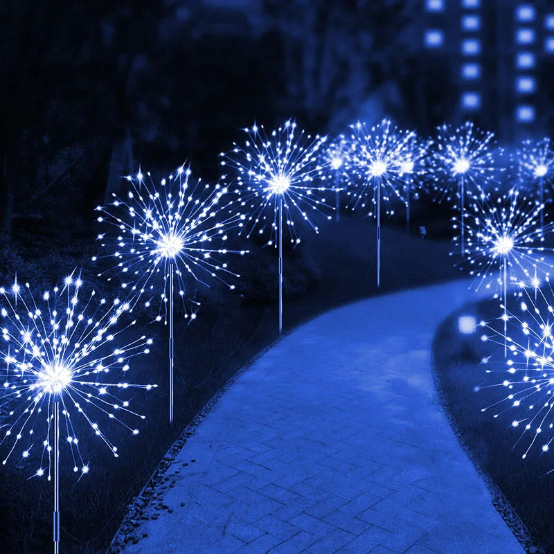 LED Solar Firework Fairy Lights - Waterproof Garden Decor