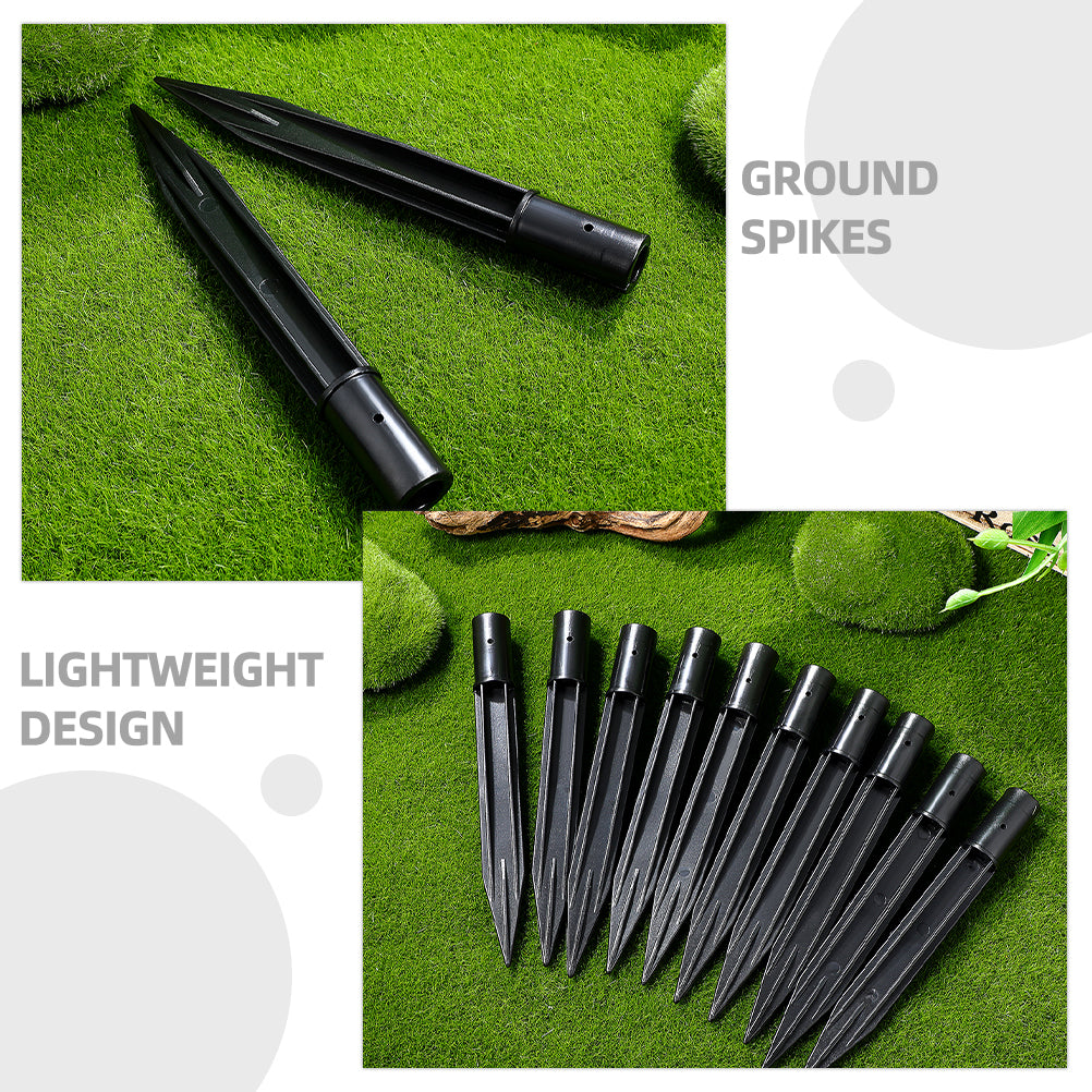 Outdoor Solar Light Stakes 6pcs - Durable ABS Garden Spikes