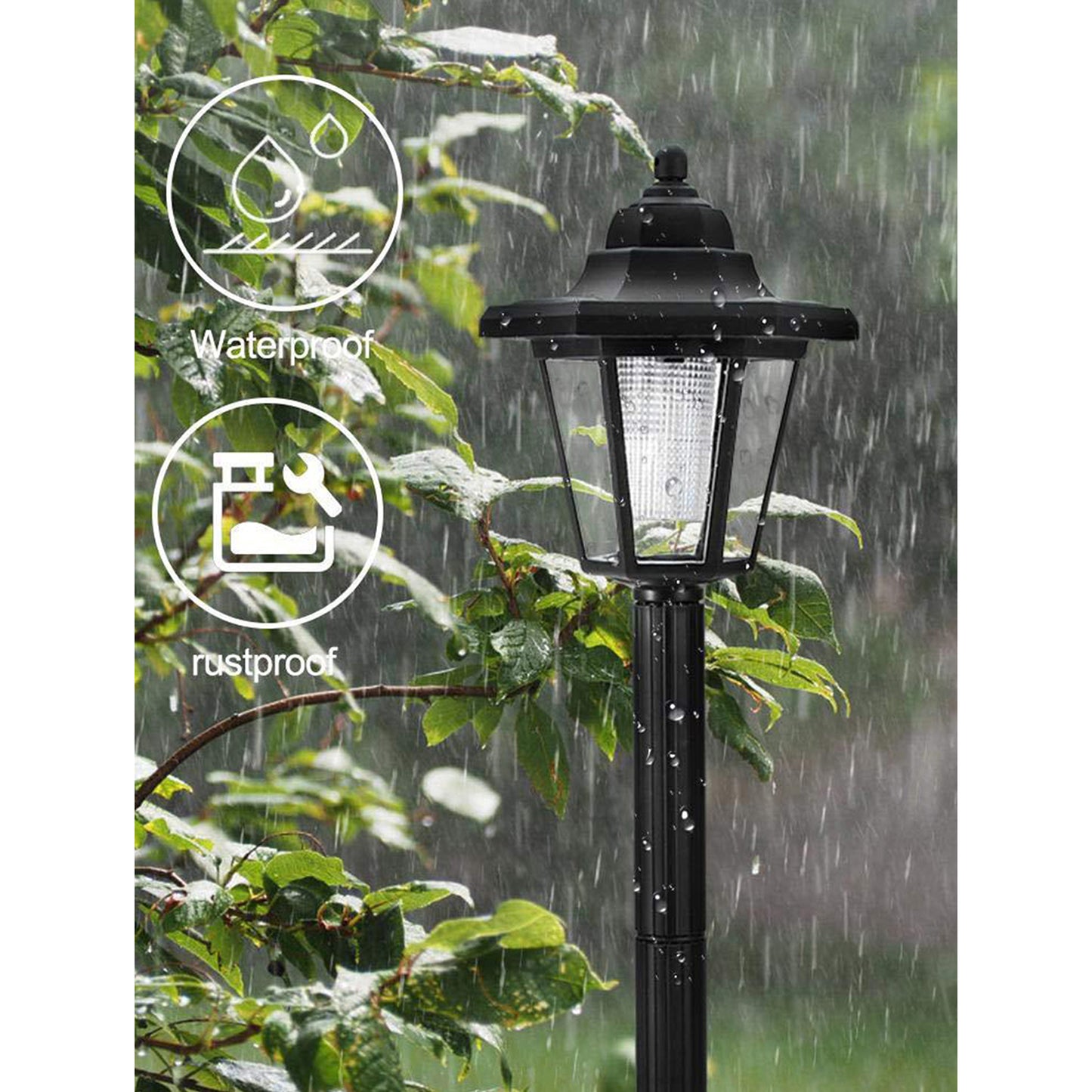 Hexagonal Solar Pathway Lights - Outdoor Hanging Lanterns