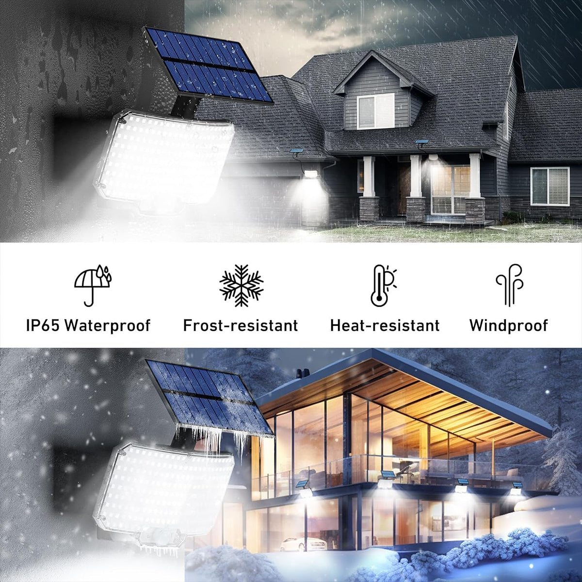 Solar Lights Outdoor 234LED Motion Sensor Floodlights