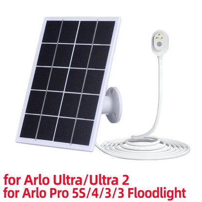 Solar Panel Charger 5/10W for Ring Camera - IP65 Waterproof