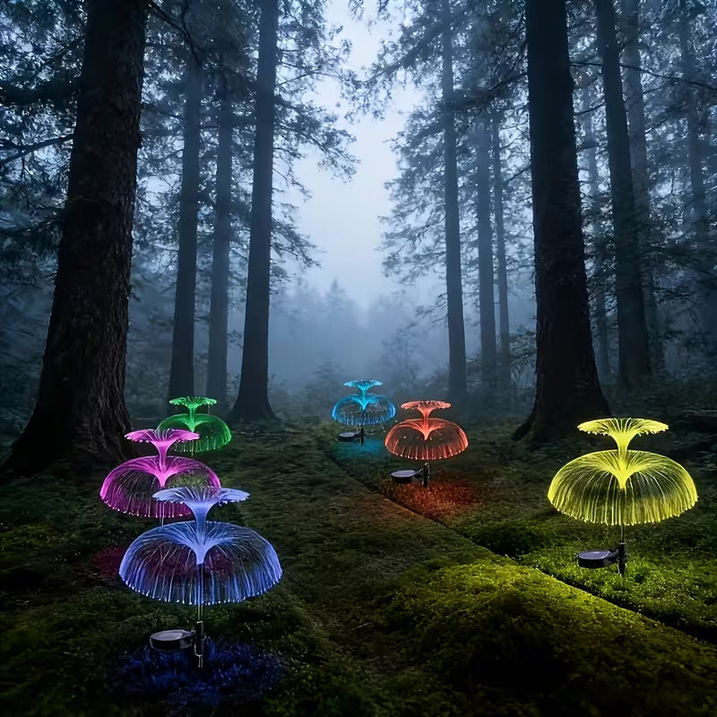 7-Color Jellyfish Solar Lawn Lights: Waterproof Garden Decor