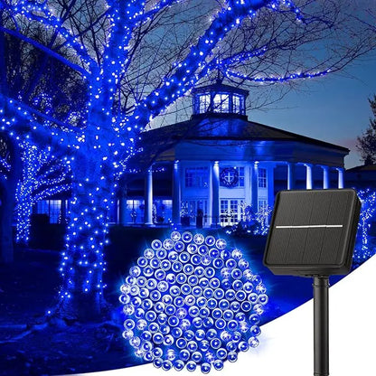String Lights: Solar Outdoor Light IP65 Waterproof Strip - 8 Modes