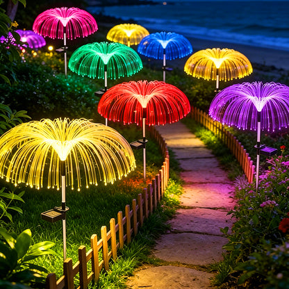 7-Color Jellyfish Solar Lawn Lights: Waterproof Garden Decor