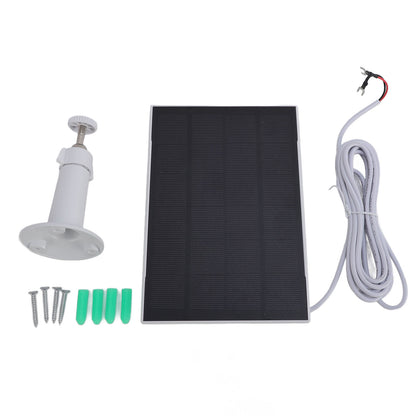 Camera Doorbell: Doorbell Solar Panel 8W IP66 Waterproof 360° Adjustable