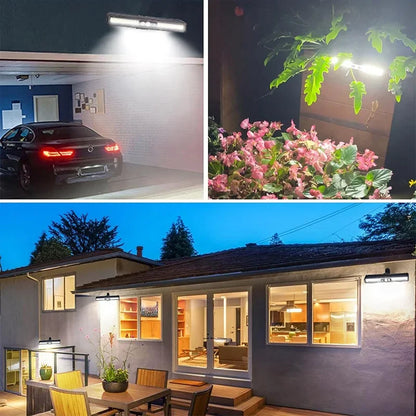 Solar Light for Outdoor, 2 Pack Clip-on With Motion Detector, 3 Modes Outdoor, IP65 Waterproof Garden Fence Gutter Pathway