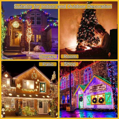 String Lights: Solar Outdoor Light IP65 Waterproof Strip - 8 Modes