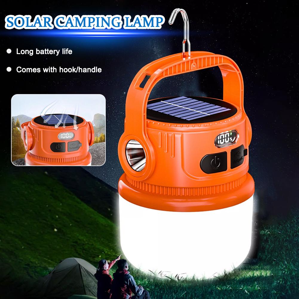 Outdoor Solar Light: Long Battery, Rechargeable Flashlight