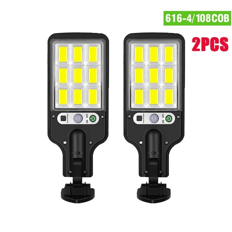 LED Solar Wall Lights: Motion Sensor Outdoor Lighting