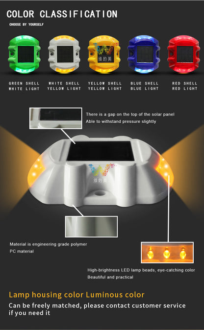 LED Light Street Light: Solar Road Stud Light - 5 Colors LED Garden Marker