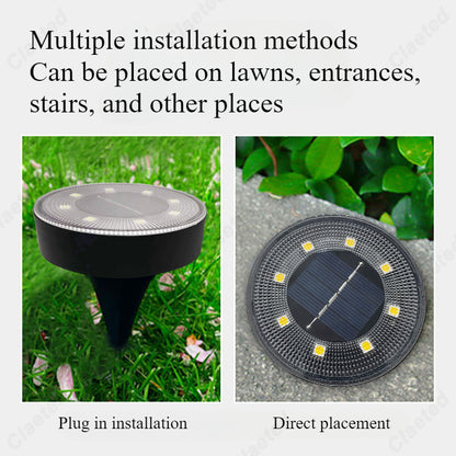 LED Solar Lawn Light IP68 Waterproof Outdoor Garden Decor