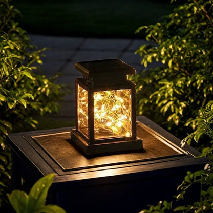 1PC Solar Lantern Outdoor, Waterproof LED Candle Lamp for Garden/Pathway Decor, Warm White Decorative Lighting