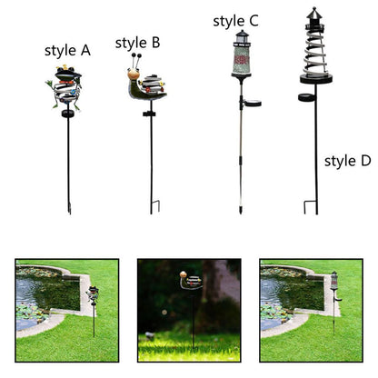 Outdoor Solar Light: Solar Stake Light - Decorative Yard Art for Pathways & Patios