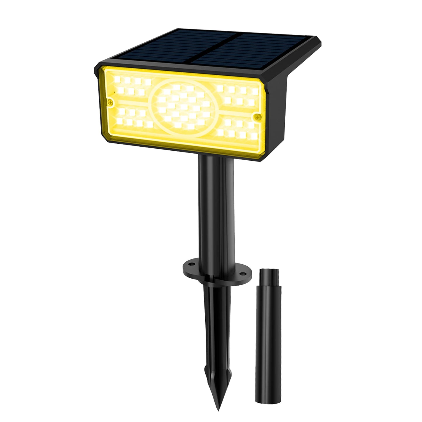 Solar Powered Spotlight: 3000K/6000K/Blue/Green, IP65 Waterproof