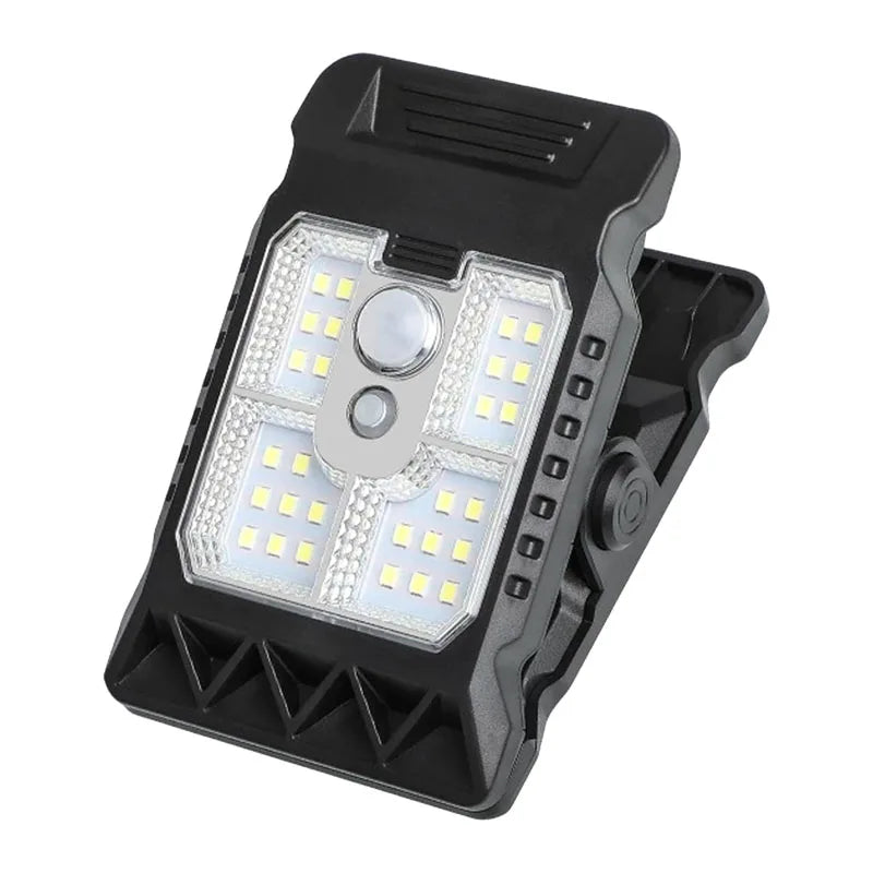 New Upgraded Solar Clip Light Outdoor Courtyard Lamp Camping Garden 3 Lighting  Intelligent Sensing Solar Wall Lamp